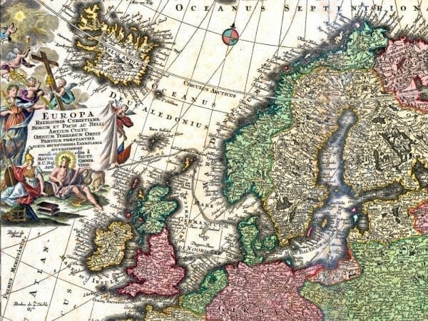 Europe 1730 Antique Map