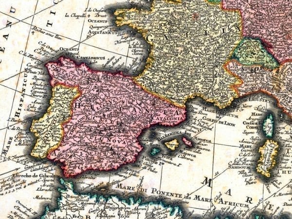 Europe 1730 Antique Map