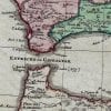 Spain & Portugal 1730 Antique Map