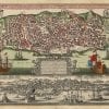 Lisbon 1730 Antique Map