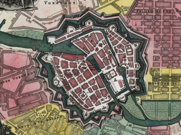 Berlin 1738 Antique Map