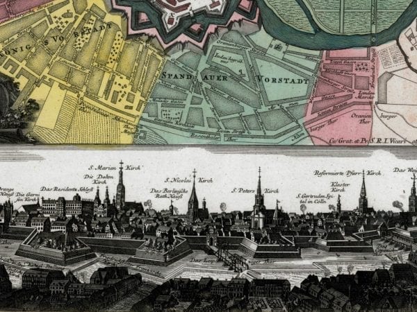 Berlin 1738 Antique Map