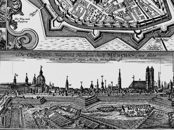 Munich 1740 Antique Map