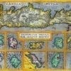 Crete 1584 Antique Map