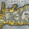 Crete 1584 Antique Map