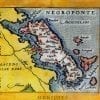 Crete 1584 Antique Map