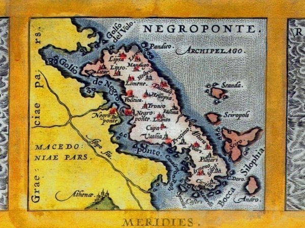 Crete 1584 Antique Map