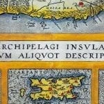 Crete 1584 Antique Map