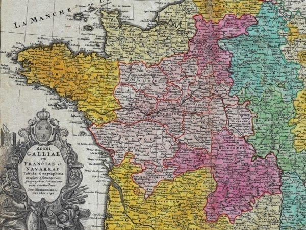 France 1741 Antique Map