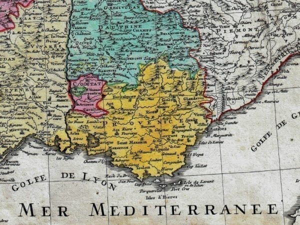 France 1741 Antique Map