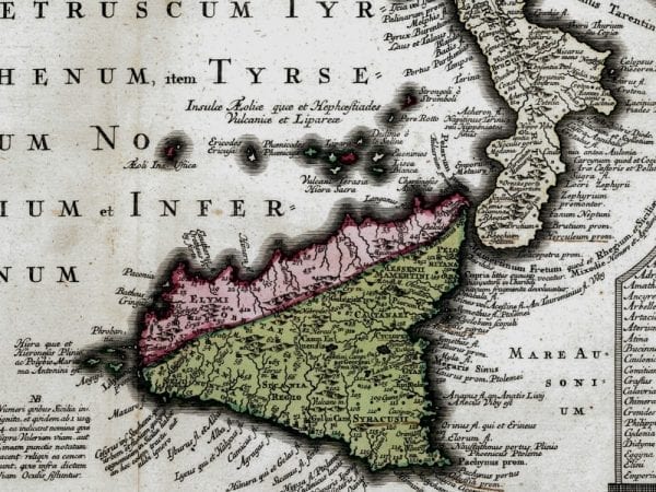 Italy 1750 Antique Map