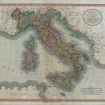 Italy 1799 Antique Map
