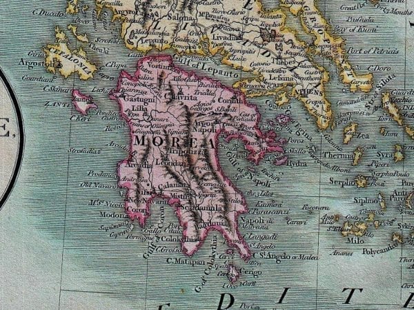 The Balkans 1801 Antique Map