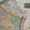 France 1814 Antique Map