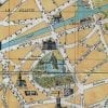 Paris 1890 Antique Map