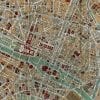 Paris 1892 Antique Map