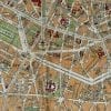 Paris 1892 Antique Map