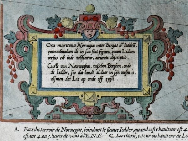 Norway 1588 Antique Map