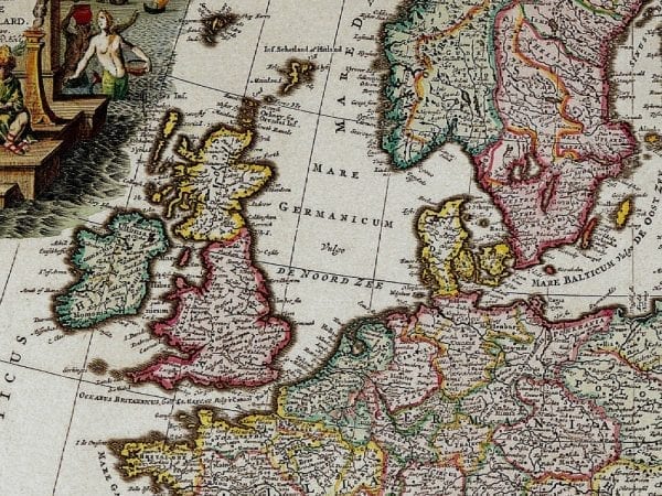Europe 1700 Antique Map