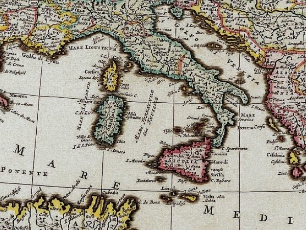 Europe 1700 Antique Map