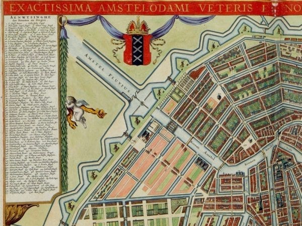 Amsterdam 1688 Antique Map