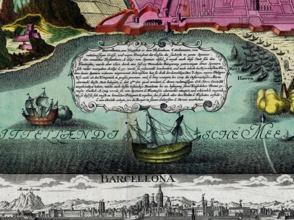 Barcelona Antique Map