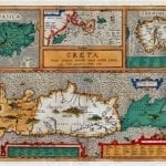 Crete 1595 Antique Map
