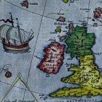 Northern Europe 1595 Antique Map