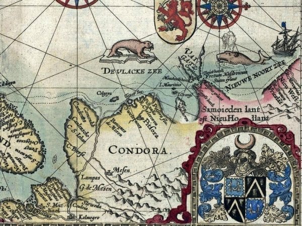 Scandinavia 1601 Antique Map