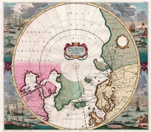 Iceland 1636 Antique Map