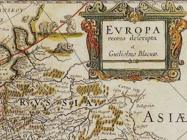 Europe 1650 Antique Map