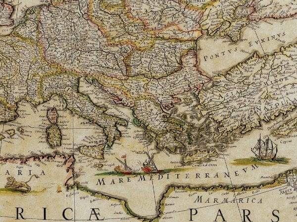 Europe 1650 Antique Map