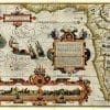 Africa 1596 Antique Map