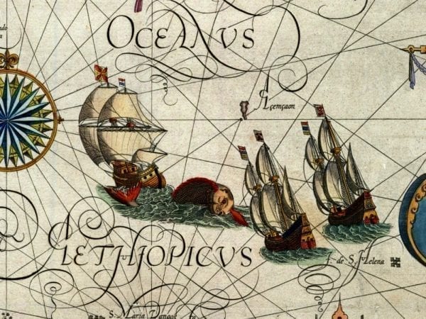 Africa 1596 Antique Map