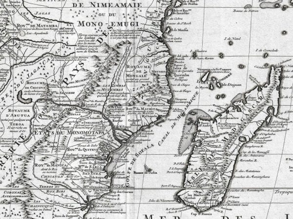 South Africa 1730 Antique Map