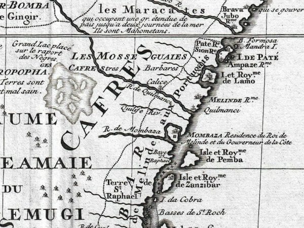 South Africa 1730 Antique Map