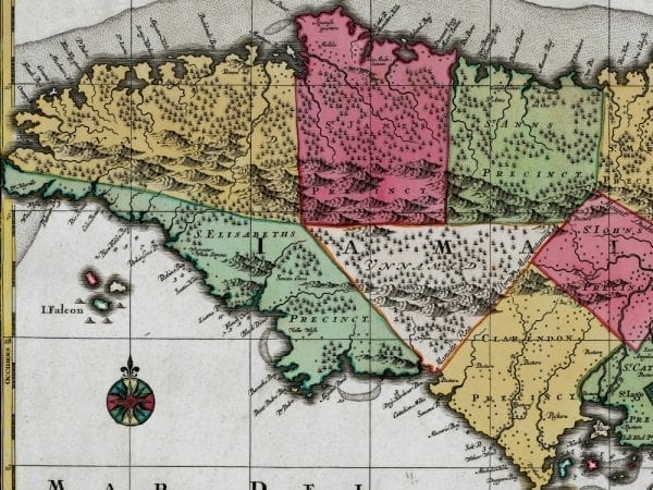 Jamaica 1730 Antique Map