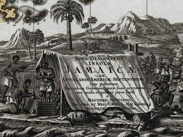 Jamaica 1730 Antique Map