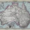 Australia 1891 Antique Map