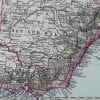 Australia 1891 Antique Map