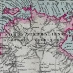 Australia 1891 Antique Map
