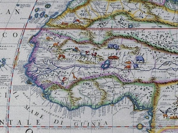 Africa 1692 Antique Map