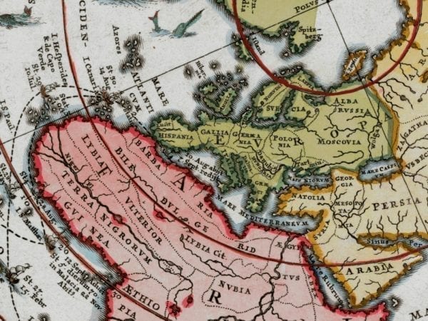 Magellan's Voyage 1700 Antique Map