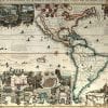 Chatelain World Map 1719 Antique Map