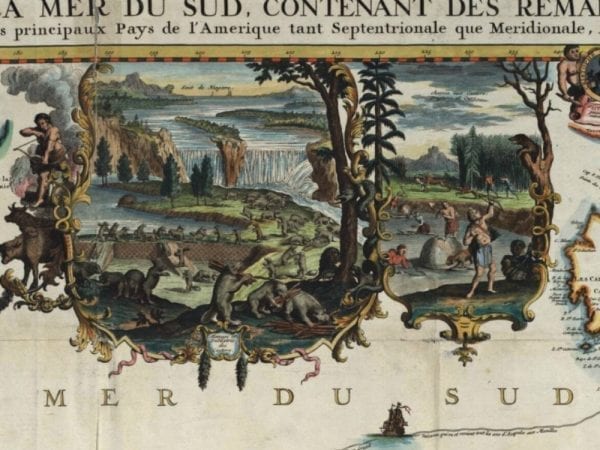 Chatelain World Map 1719 Antique Map