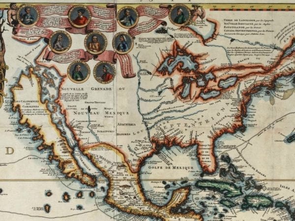 Chatelain World Map 1719 Antique Map