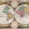 Stoopendaal World Map 1730 Antique Map