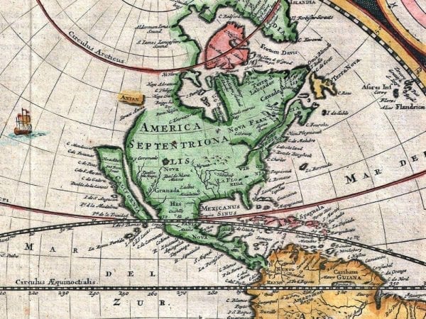 Stoopendaal World Map 1730 Antique Map