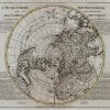 Northern Hemisphere 1741 Antique Map