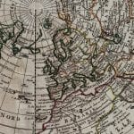 Northern Hemisphere 1741 Antique Map
